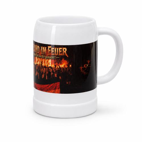 Bierkrug Vaterland im Feuer