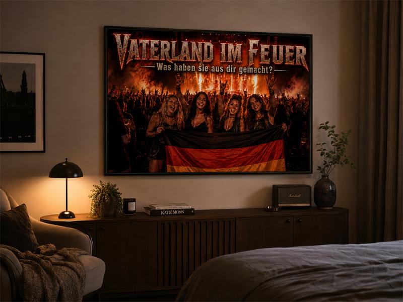 Vaterland im Feuer Poster XXXL