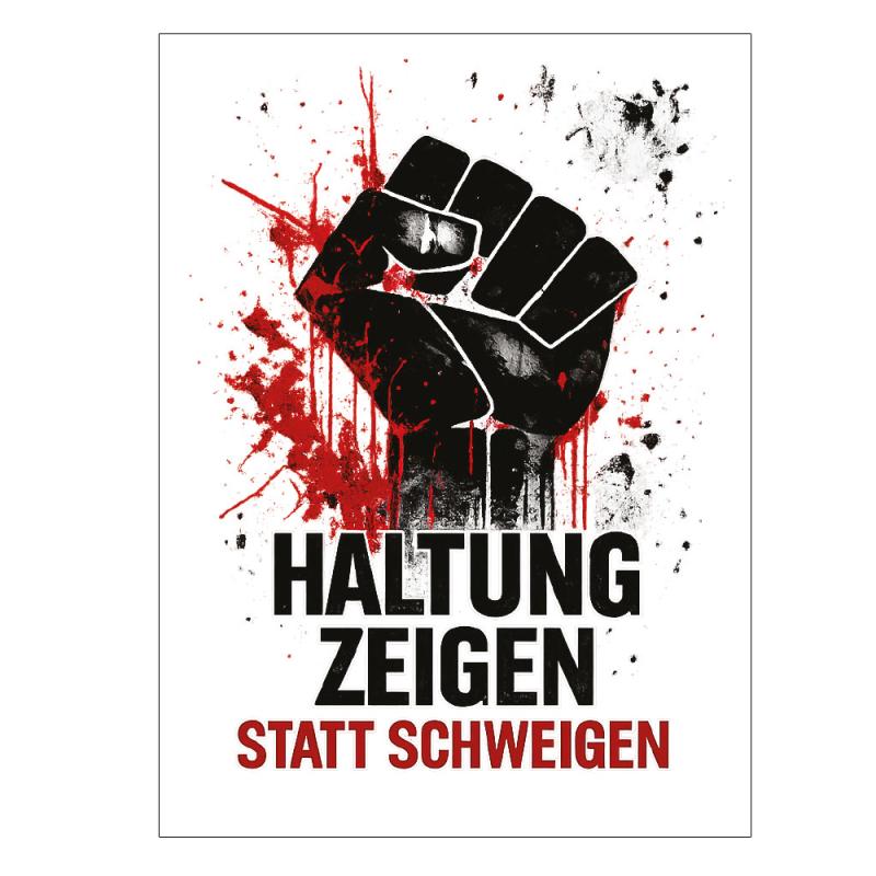 Postkarten Haltung zeigen statt schweigen